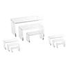 Custom retail store table top clear acrylic riser stand,acrylic tiered riser,acrylic riser display fixtures