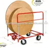 Folding chair and Round table Raymond Products vinyl coating Panel Mover Cart