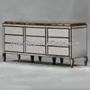 European style valued venetian mirrored furniture cabinet