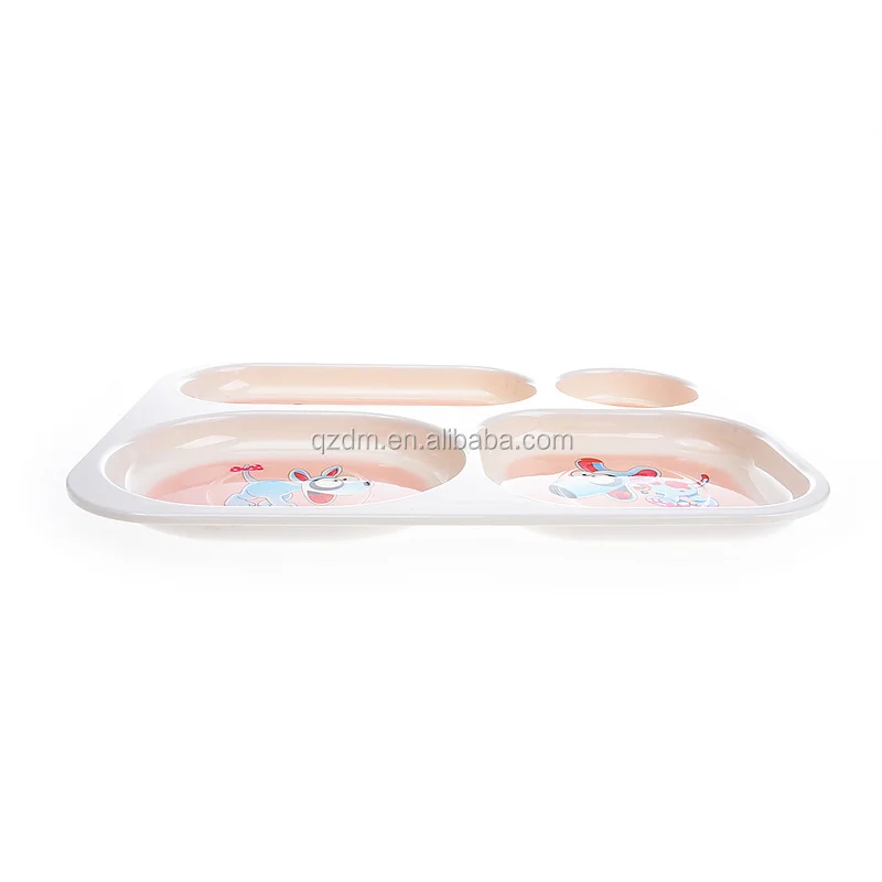4 Section Dinner Tray For Kids