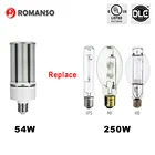 Ce rohsアルミ360度100-277ボルトe27 e39 e40 54ワットledトウモロコシ穂軸ランプライト