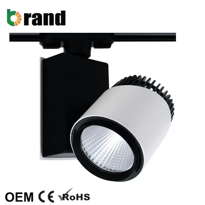 3 Wires 3 Phases Shenzhen factory COB Track Light LED Track Light 20W, CE RoHS