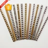 Polished gold ceramic tile border 40x250mm