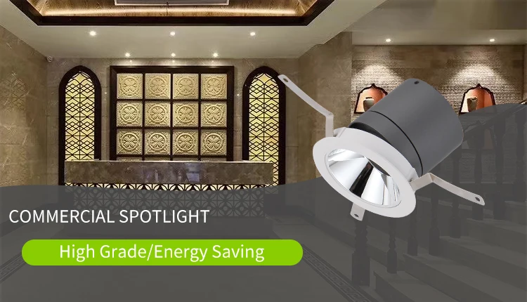 Hotel home decoration dimmable recessed cob ceiling 7w led spot light