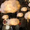 Modern LED Postmodern ideas floating clouds light fixtures bar cafe bar decorated cloud chandelier lamp hanging lighting