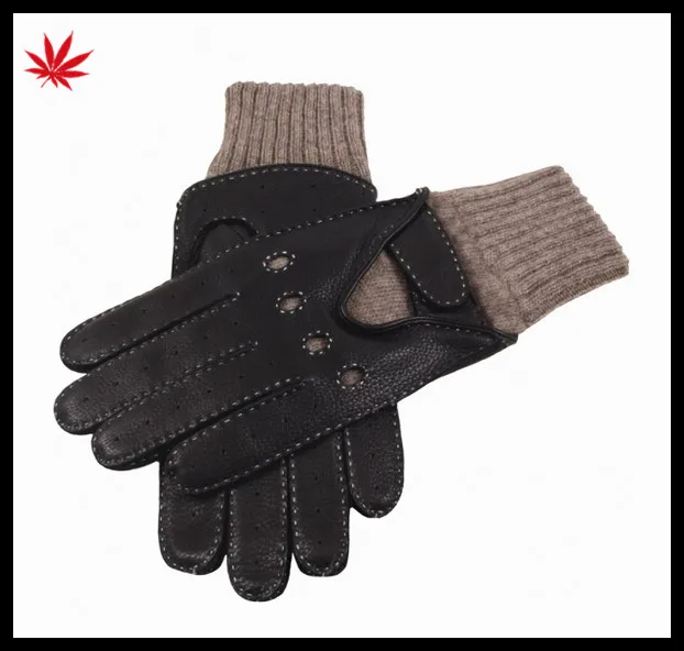 Boys fashion able cabretta leather motorcycle gloves