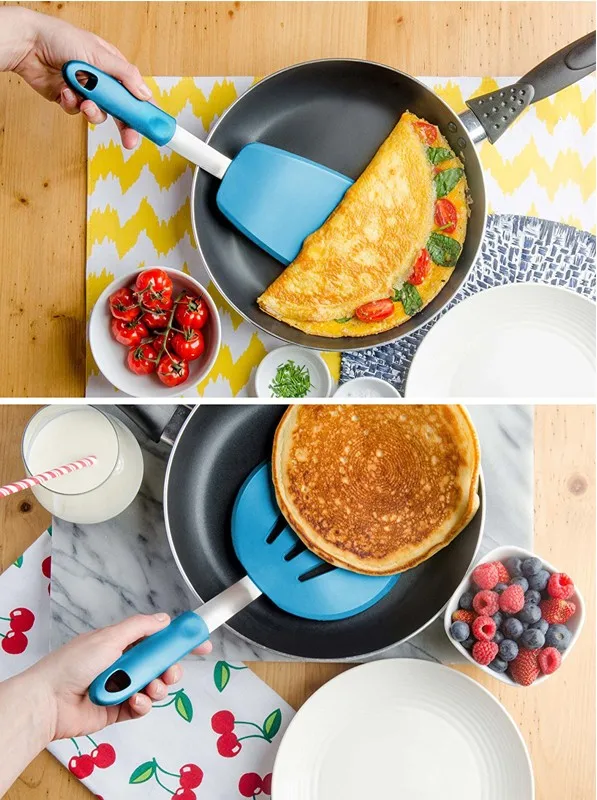 Fda Eco-friendly Colorful Silicone Kitchen Utensils Set /spatula,/scoop