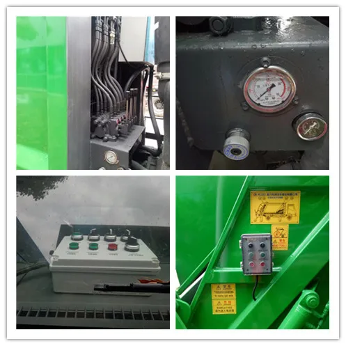 Small swing arm roll container refuse garbage truck 3-4cbm skip loader garbage truck