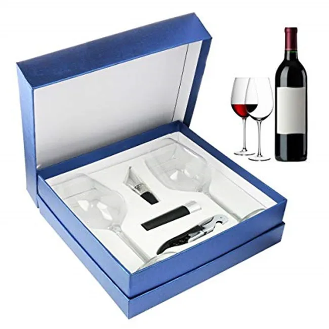 Black Luxury Small Kraft Stemless Wine Glass Gift Packaging Box With Cello Window Buy Wine