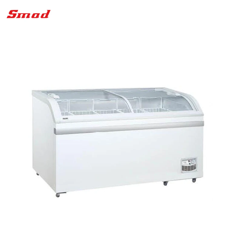 Commercial Deep Glass Door Freezers Aht For Frozen Food Buy Freezers