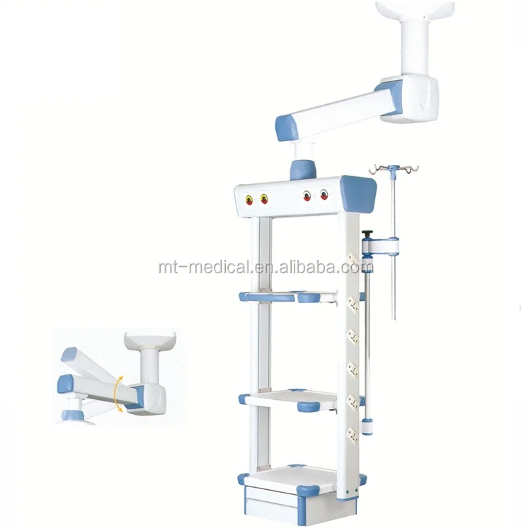 Hospital endoscope pendant single arm electric horizontally lifting tower