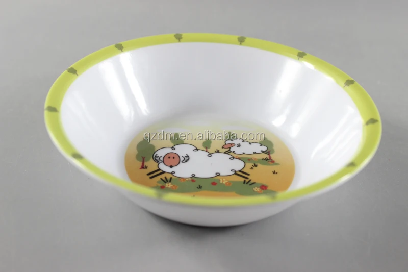 5.5inch melamine Dinner bowl for kids sheep print