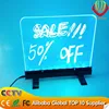 kids erasable magnetic drawing board led writing board with different size mark pen marker message board