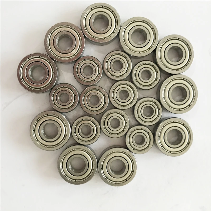 BAIJIAXIUSHANG Bearings MR106zz MR117zz MR105zz MR62zz MR126zz Deep Groove Ball Bearing 10Pcs ABEC-5 Miniature Metric Chrome Steel MR106z MR117z MR105z MR72z MR126z