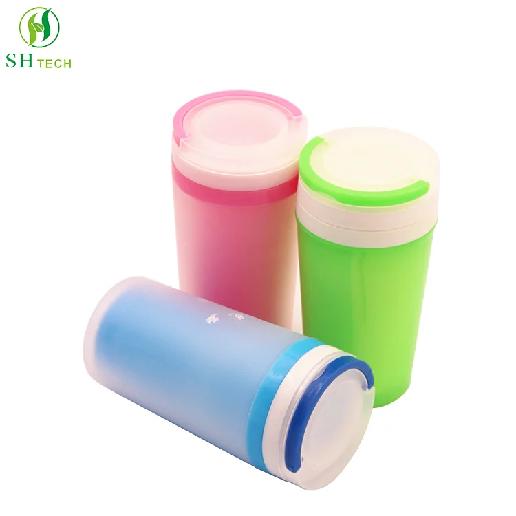 360ml yoga portable leak-proof bottle sports water cup travel mug with handle