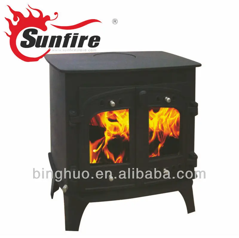 Two Sided Door Cast Iron Modern Stoves The Firewood Burning Stove