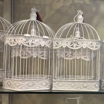 Garden Decor Metal Bird Cage Wedding Favor Square Shape Bird Cage