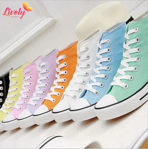 colourful canvas shoes