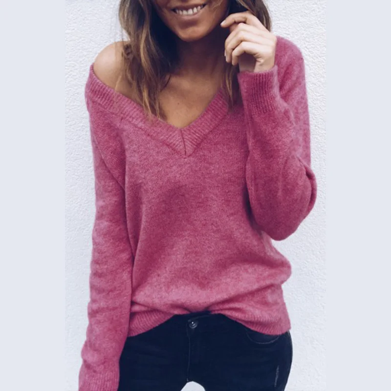 Пуловеры с v вырезом женские
