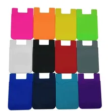 Держатель кредитной карты, силиконовые телефон карты ID Наличные кошелек с 3 м клей палку на подходит для всех смартфонов