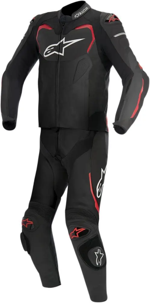 Alpinestars GP Pro 2-Piece Mens Leather Motorcycle Suit - Black/Red - 58