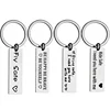 2019 Wholesale Cheap Keychain Custom Logo Metal Key Chain Stainless Steel Drive Safe Handsome Keyring For Him