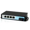 Full gigabit RJ45 network fiber optical 4 port poe switch for hikvision ip camera