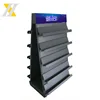 Multi-tier metal standing display rack for book/CD/magazine