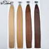 Unprocessed Raw Italian Keratin i Tip Human Hair Extension Kinky Curly