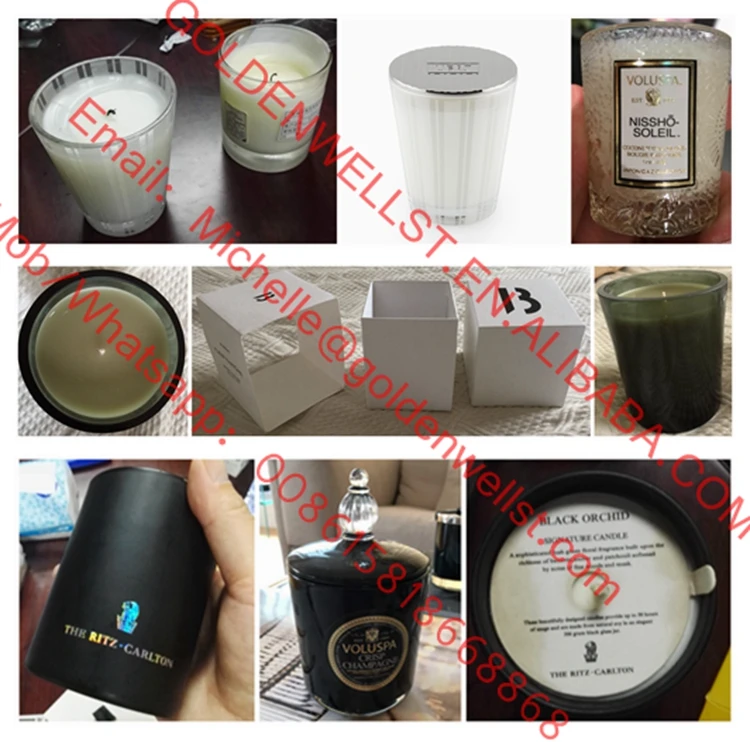 Luxury Scented Soy Wax Candle in Glass Jar and Highend Cardboard Box