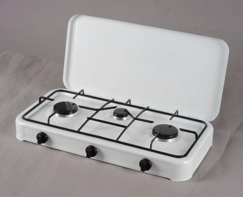 Euro Gas Stove Manufacturers Bule Flame 3 Burners With Oven With