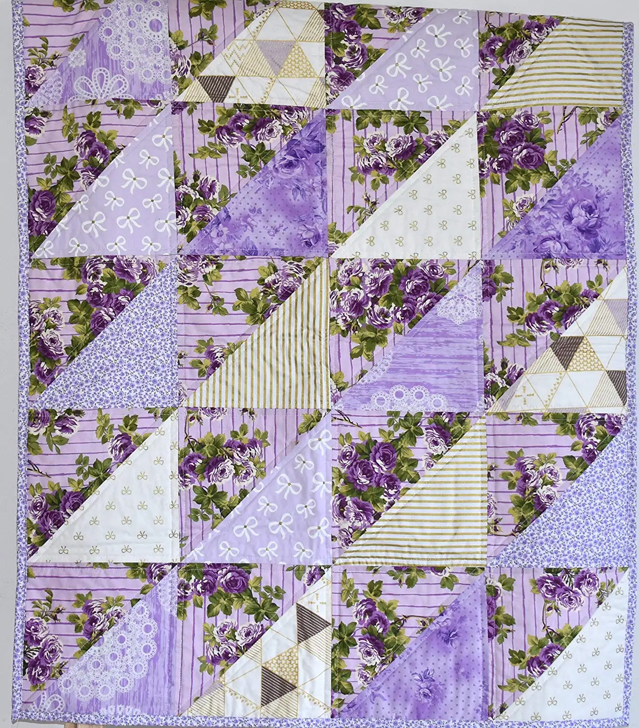 purple baby quilt