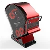 wholesale new design red color Aluminum Computer Case transparent panel with fan power supply style gaming computer atx pc case