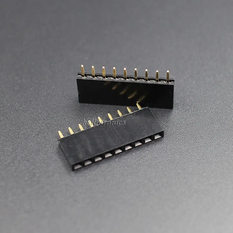 1x9 Pins Pth 2.54mm Pitch 8.5/0.0/3.0mm Pcb Female Stackable Header ...