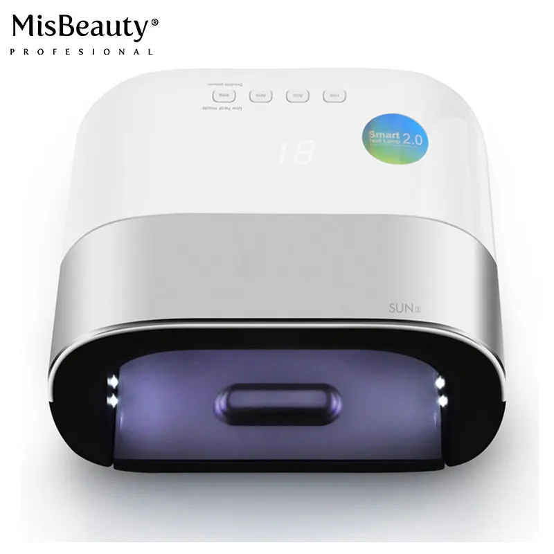 Free sample SUNUV SUN3 48W UV LED Nail Lamp for Gel Nails with Memory Timer LCD Display Sensor and Double-Speed Curing
