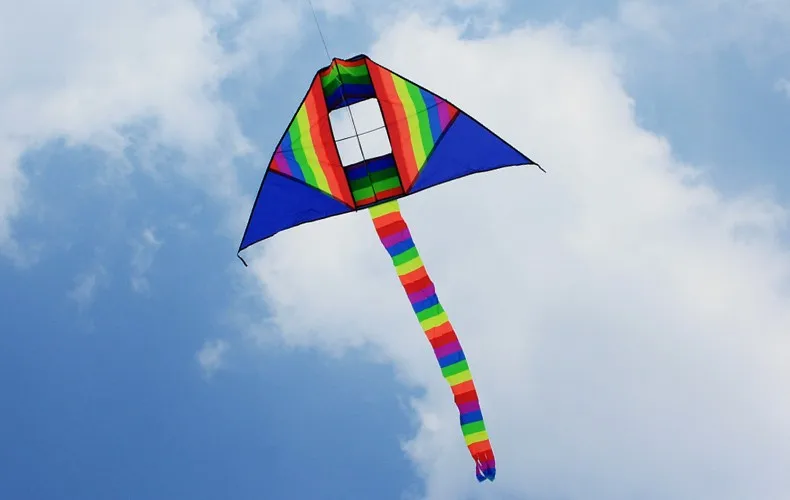 长尾三角彩虹3d盒风筝出售 - buy box kite,3d kite,delta kite