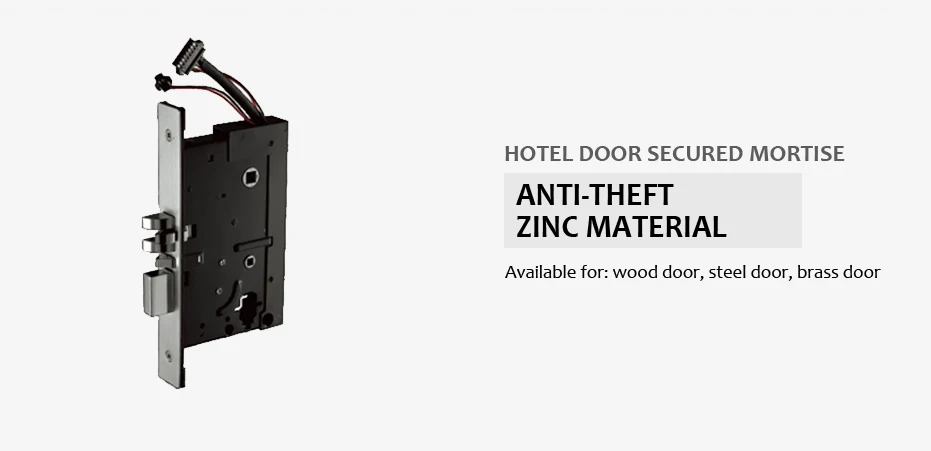 Electrical hotel door lock, electronic door lock, way to open the iron door is locked