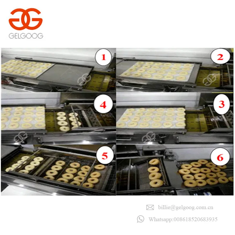 2017 Top Selling Donut Glazing Gas Doughnut Machinery Mini Donut