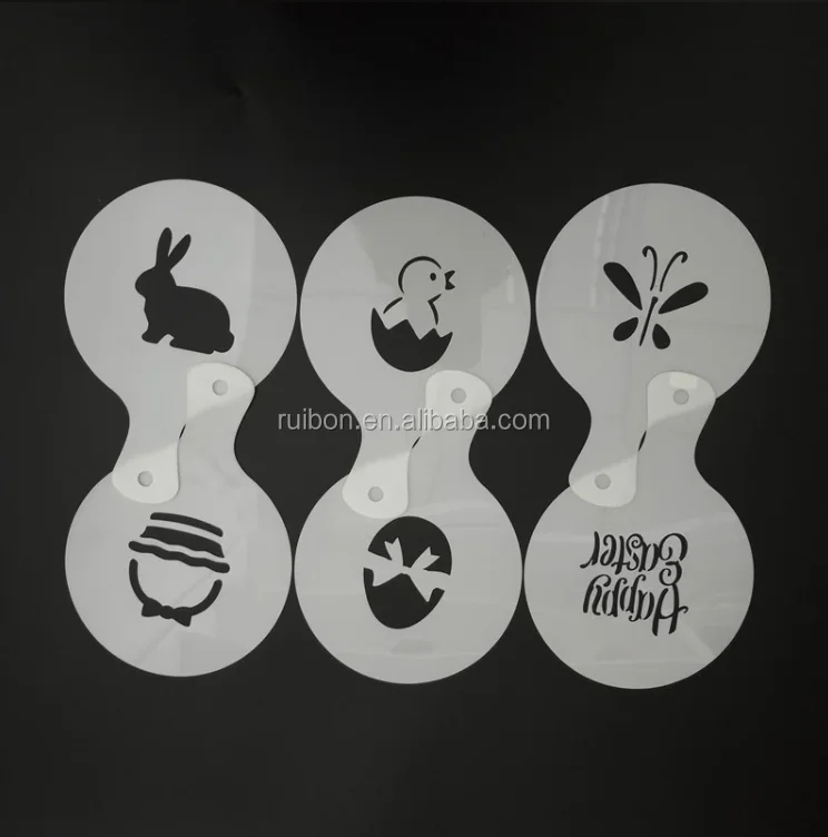 Laser Cut Plastic Stencils For Cake Decoration Cake Decorating Tools