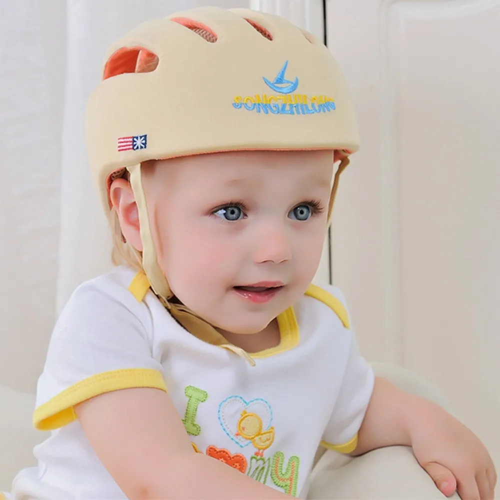 Capacete do Bebê Capacete de Proteção para Bebê da Menina de Algodão Capacetes de Segurança para Crianças Bebês da Criança Macias para Meninos Infantil Tampas Meninas 8 High Quality Mamãe e Bebê