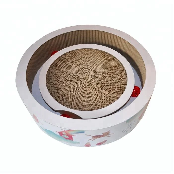 circle cardboard cat scratcher