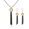 25463 Economy hidden camera jewelry inlay Copper Alloy dubai gold jewelry set