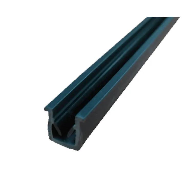 Black PVC 8mm U-shaped groove aluminum profile accessories for glass panel fittings insert