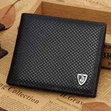 Luxusná priestorná čierna pánska peňaženka z Aliexpress
