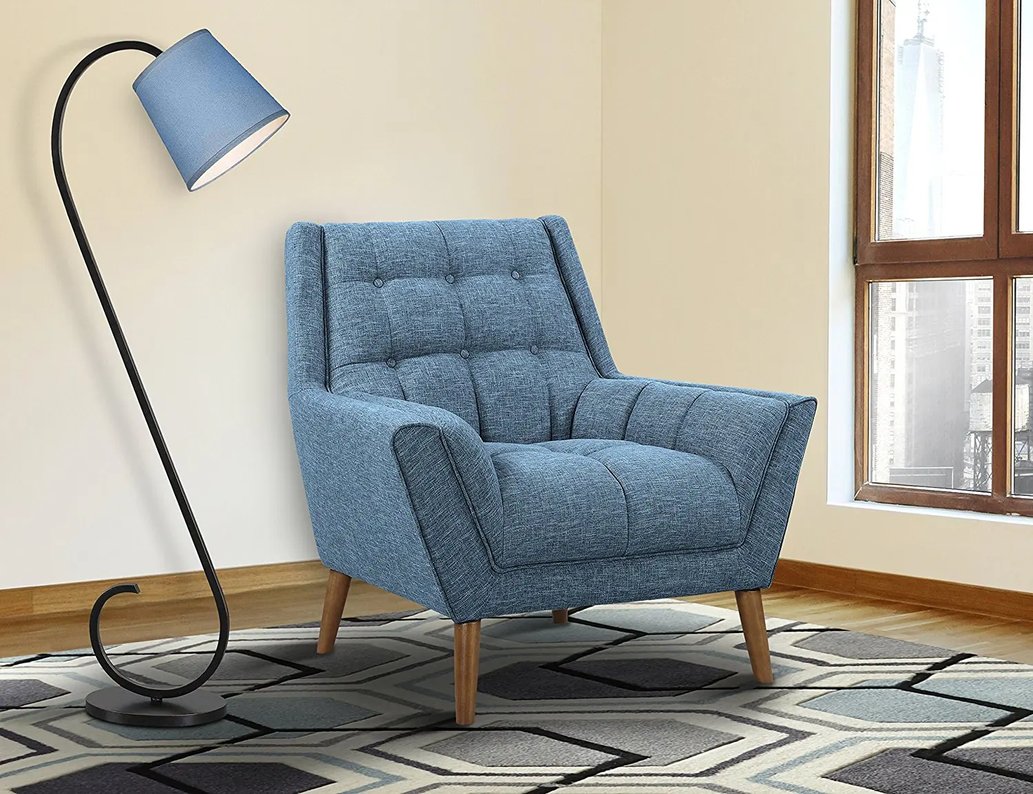 powder blue living room chairs