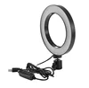Photography LED Selfie Ring Light 16/26cm three-speed Stepless Lighting Dimmable with phone holder For Makeup Video Live Studio