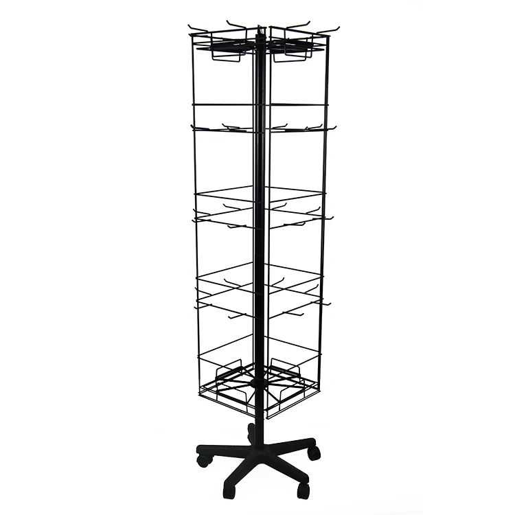Four Side Wire Grid Panel Rotating Sock Stand Display Buy Sock Stand