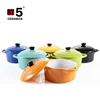 Different color mini cocotte cookware for microwave