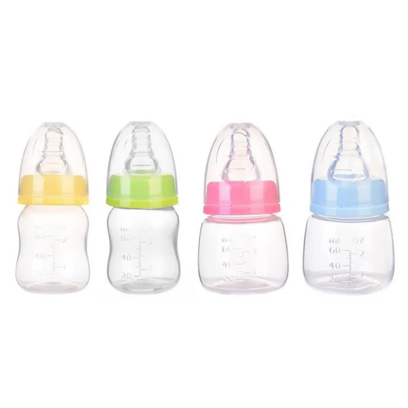 60ml Silicone Baby Feeding-bottle Infant Feeding Bottle Juice Water Bottles H.ji 