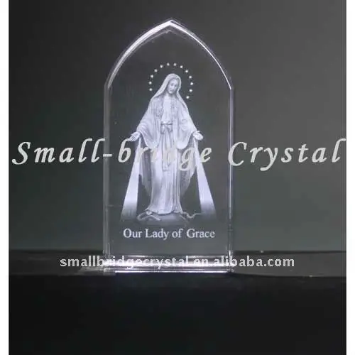 product domed crystal 3d laser lady of grace image-21